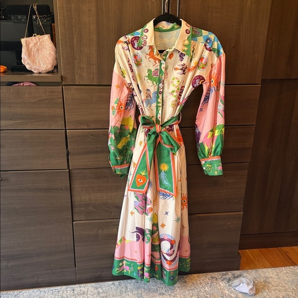 Dresses & Skirts - Colorful Patterned Women's Dress